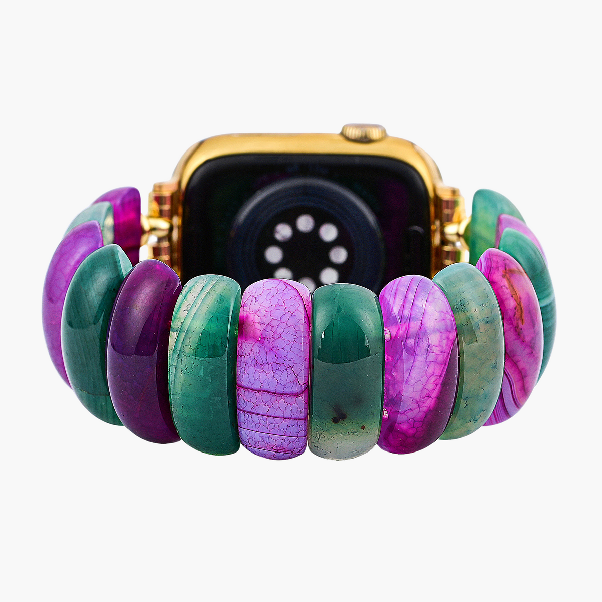 Bracelet en agate Bohemian Jewel Stretch Apple Watch