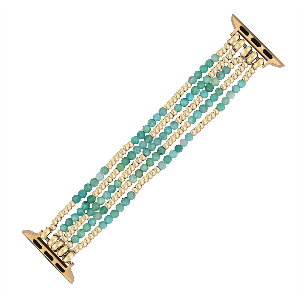 Bracelet extensible en amazonite lumineuse pour Apple Watch