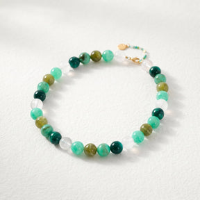 Collier épais à perles bleu sarcelle