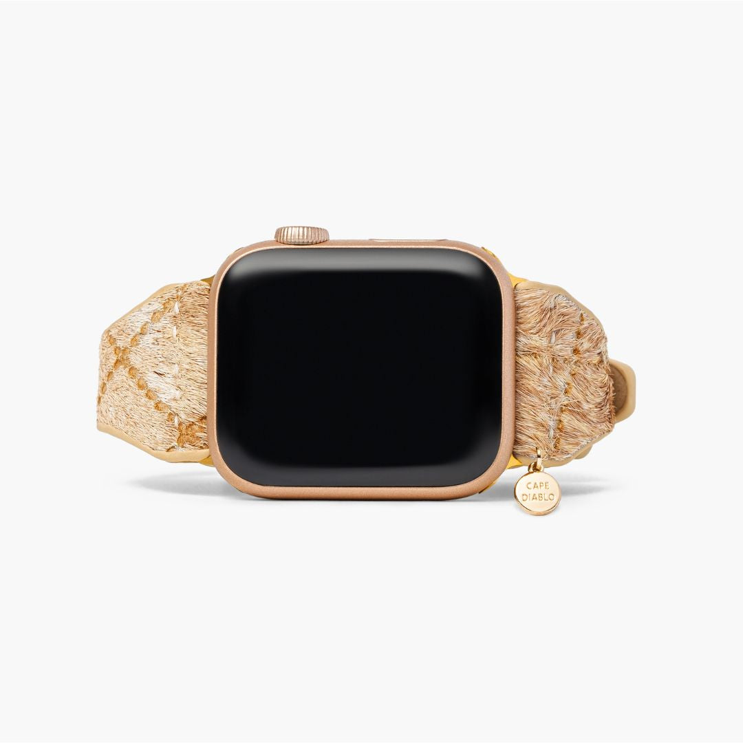 Lederarmband Apple Watch in Treibholzfarben