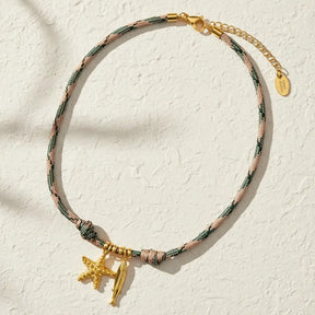 Collier pendentif étoile de mer côtière