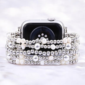 Bracelet extensible en perles scintillantes pour Apple Watch