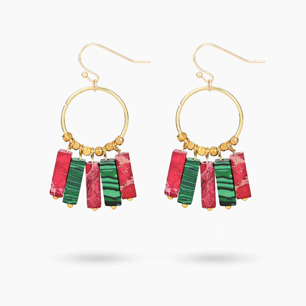 Boucles d'oreilles pendantes Jolly Poinsettia Hues