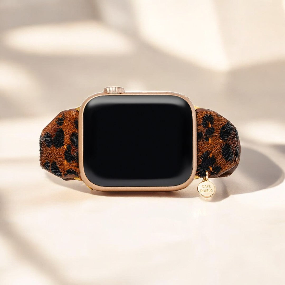 Bracelet Apple Watch en cuir marron Panthera