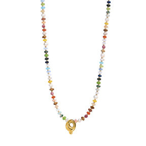 Collier Lettre Bulles Multicolore