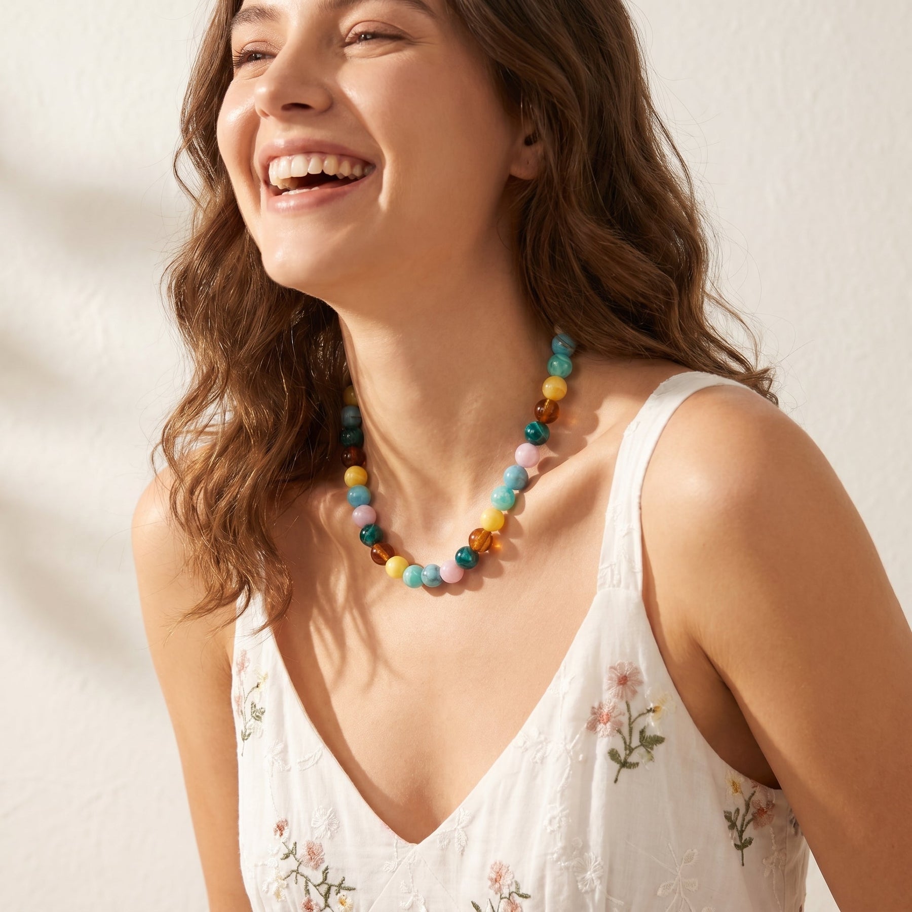 Chunky tropische Perlenkette