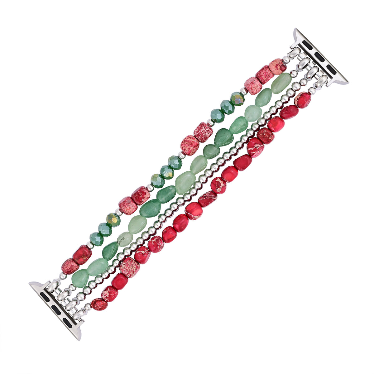 Evergreen Silber Eleganz Weihnachts Apple Watch Armband