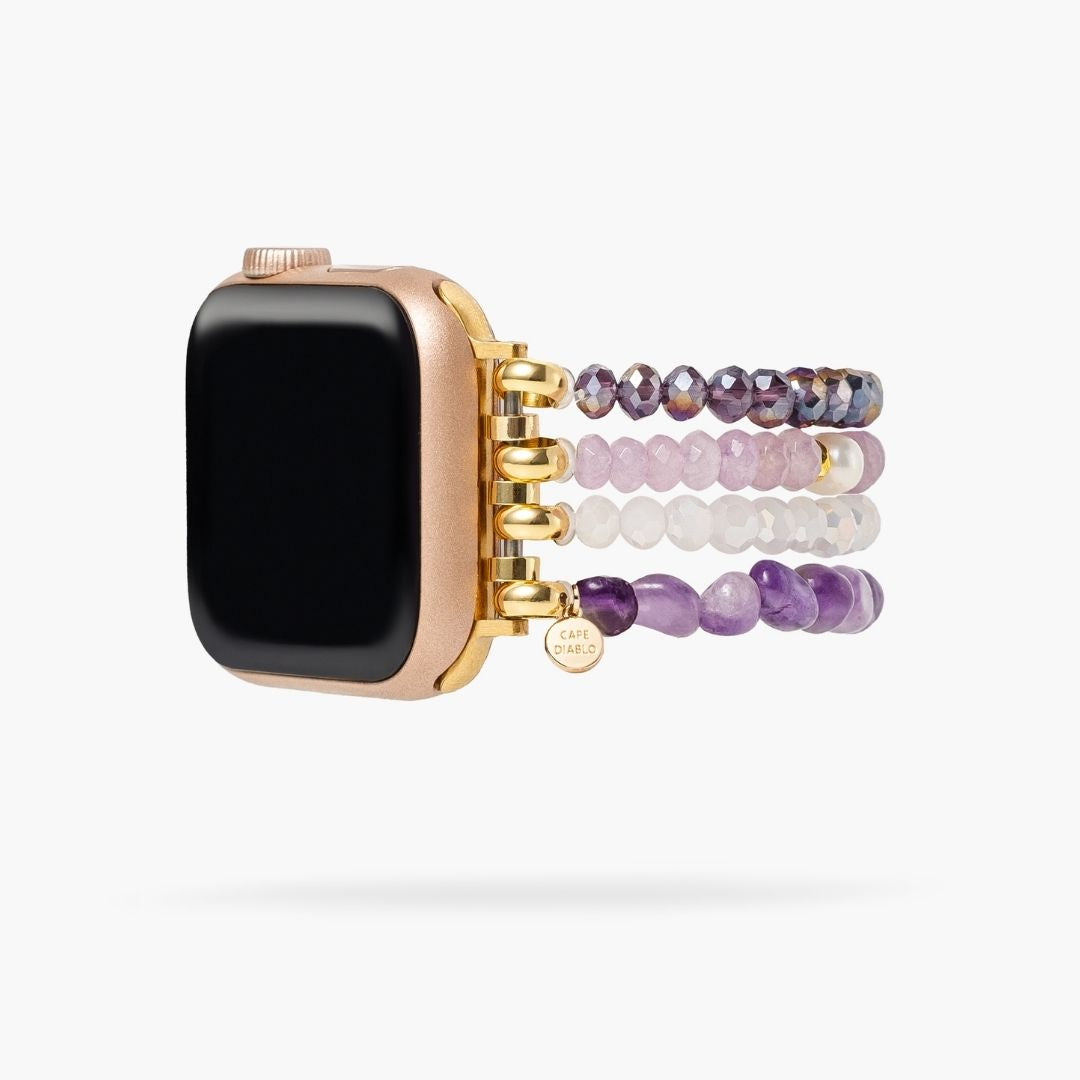 Bracelet Apple Watch Améthyste Mystique