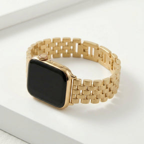 Bracelet Apple Watch de luxe chic doré