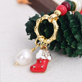 Bracelet perle éclat de Noël
