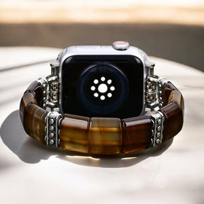 Ethereal Dune Achat Stretch Apple Watch Armband