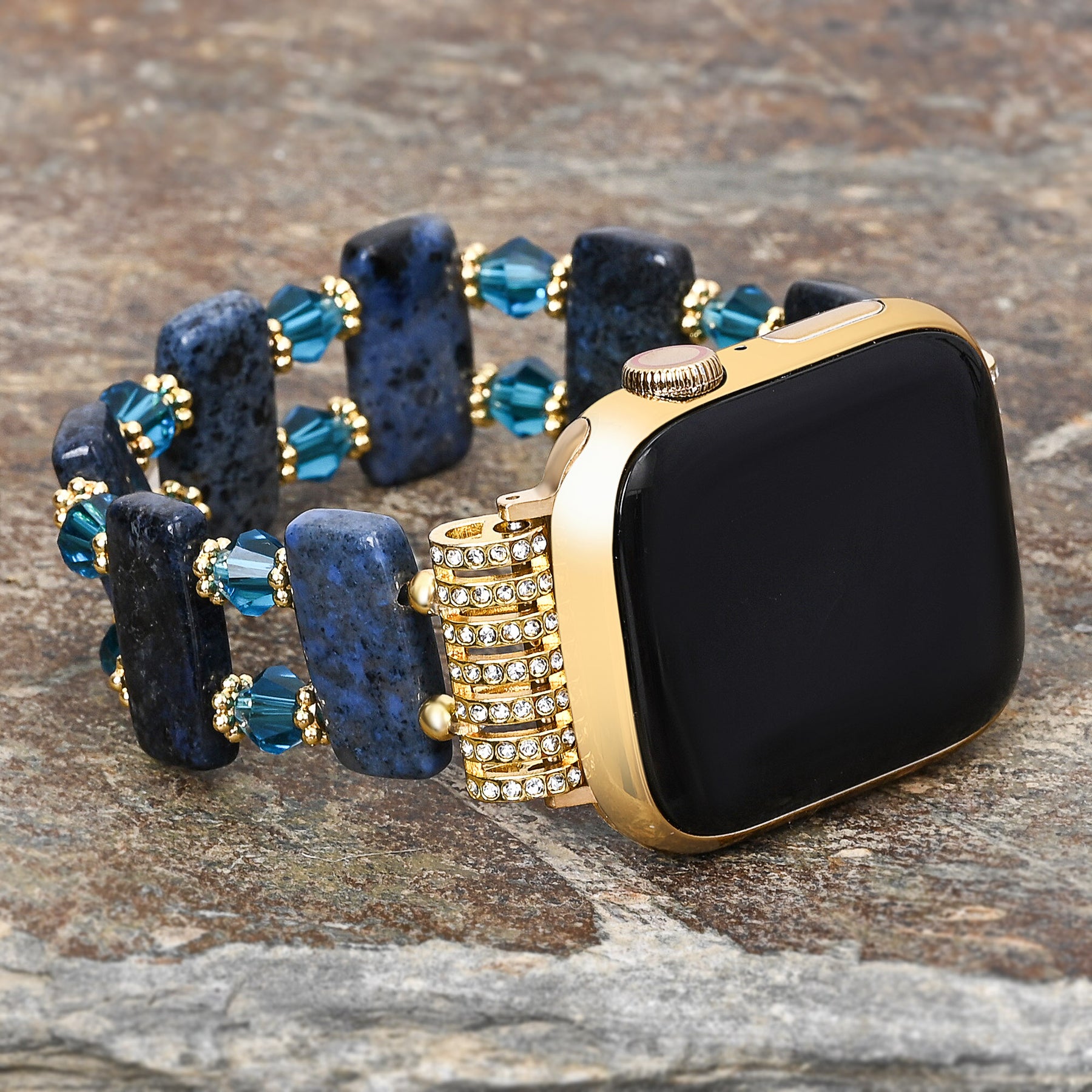 Intensives Ozean-Dämmerungs-Stretch Apple Watch Armband