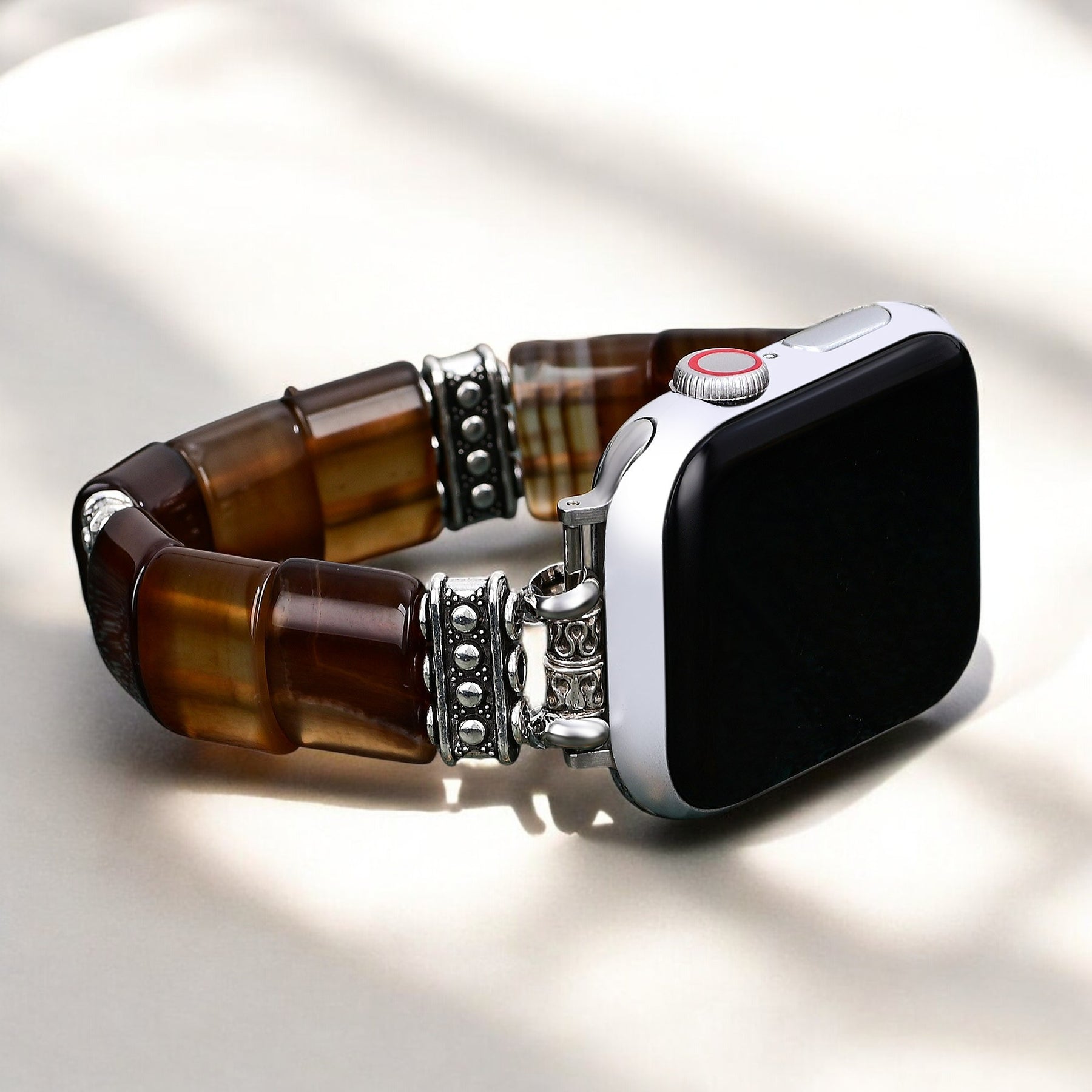 Ethereal Dune Achat Stretch Apple Watch Armband