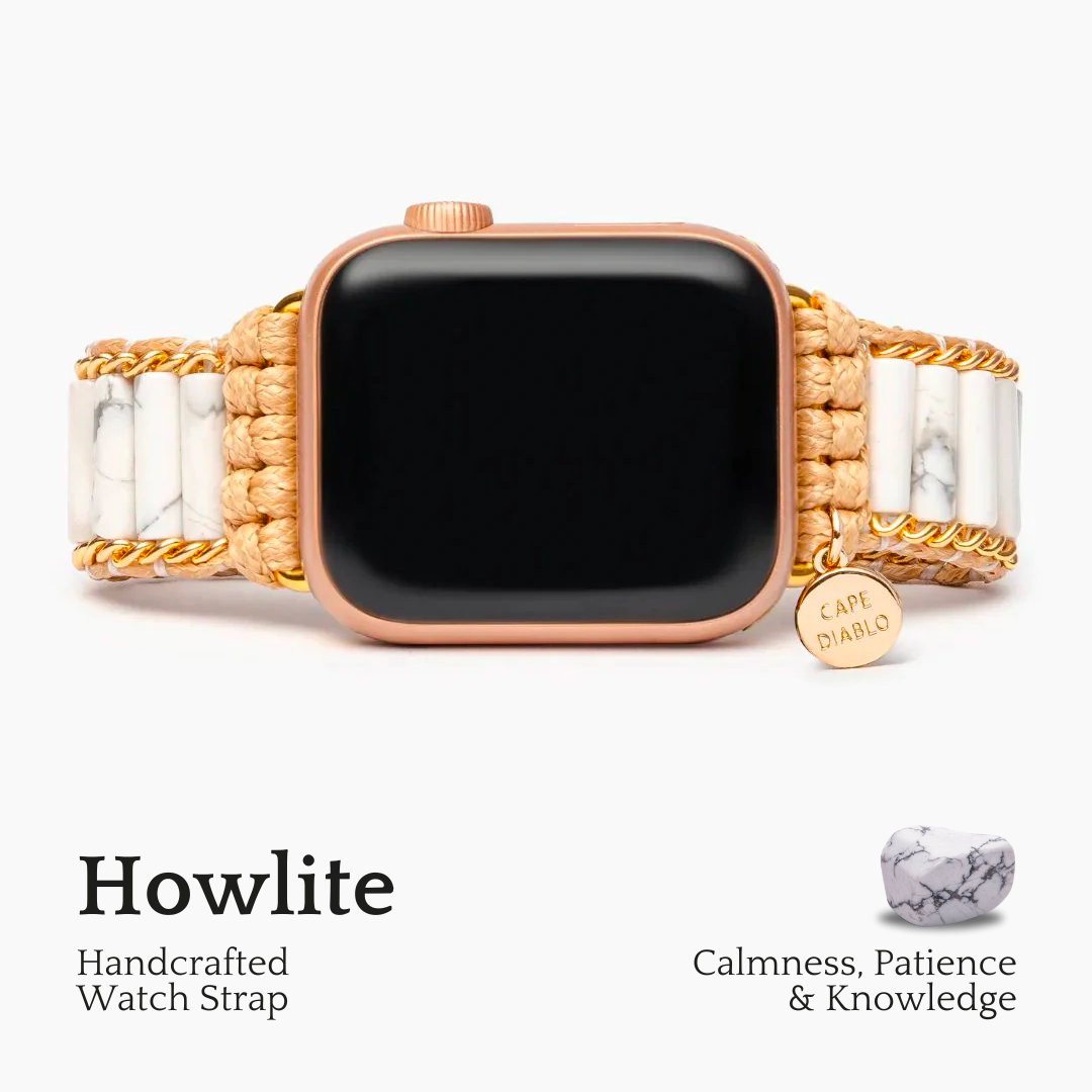 Himmlisches Howlite Apple Watch Armband