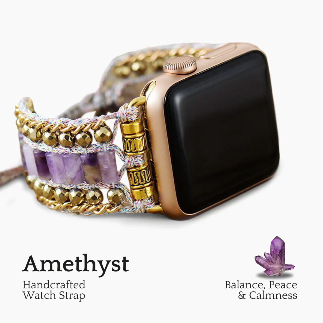 Majestätisches Amethyst-Apple-Watch-Armband