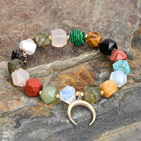 Bracelet de charme d'amour en pierre de lune