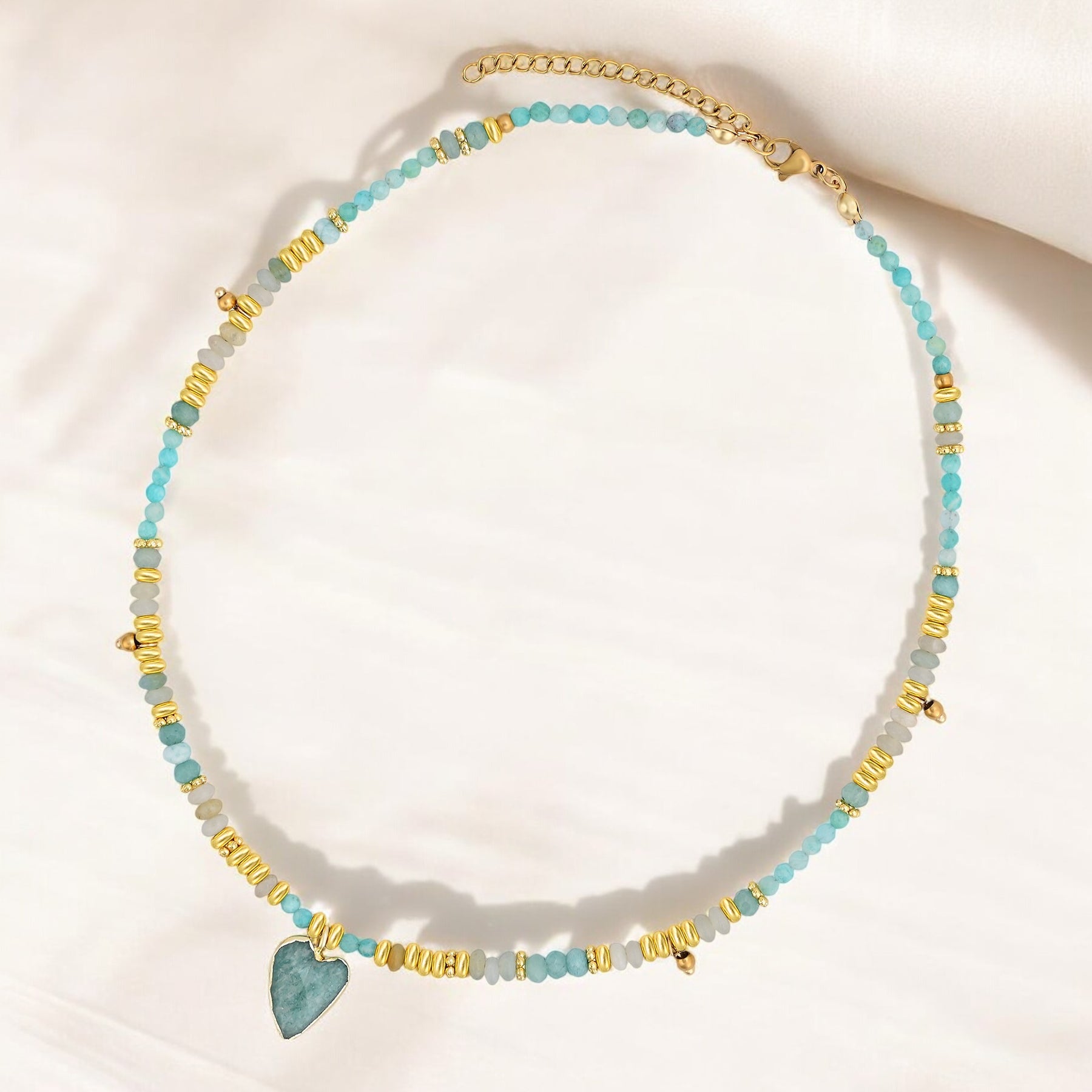 Collier de charme en amazonite
