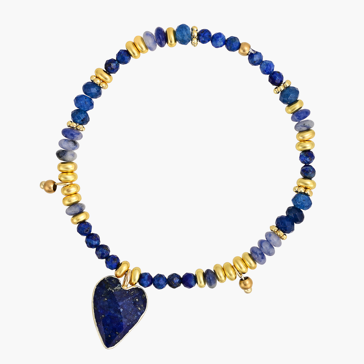 Mitternachts-Achat-Lotus-Armband