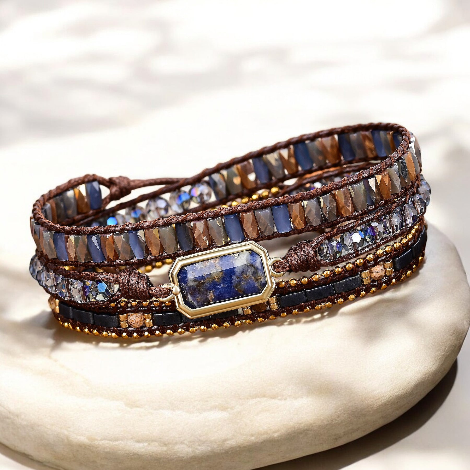 Mitternachtsroyalty Wickelarmband