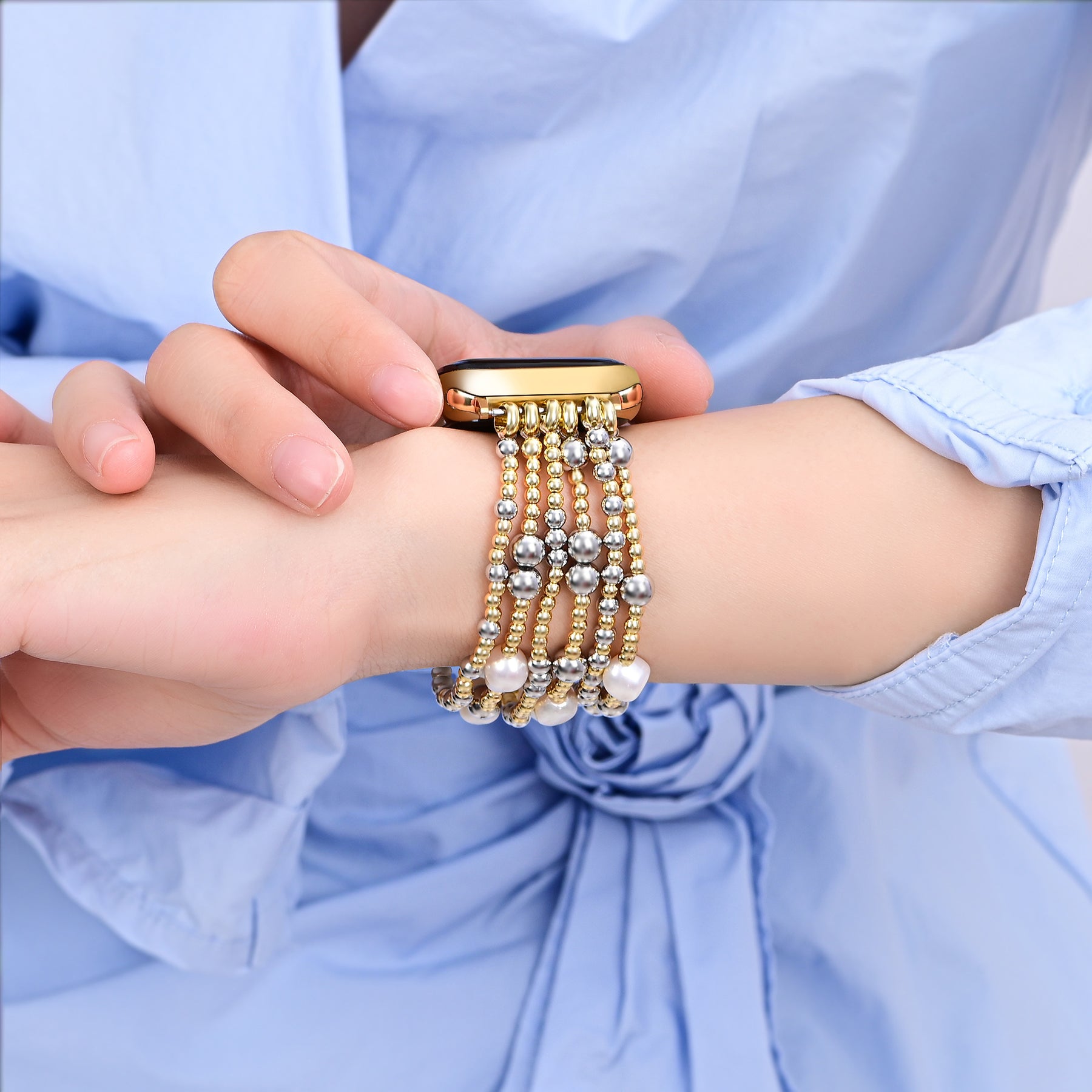 Celestial Glint Stretch Apple Watch Armband