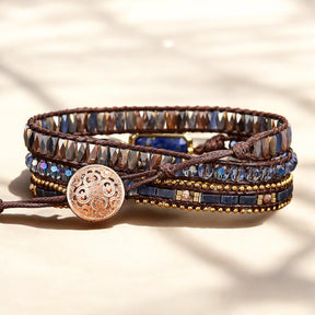 Mitternachtsroyalty Wickelarmband