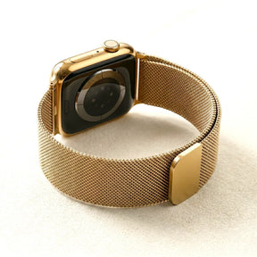 Goldenes Stahl-Luxus-Stretch-Armband für Apple Watch