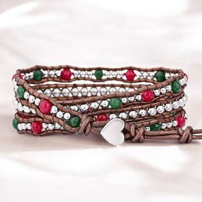 Winterwunderland Weihnachtswickelarmband
