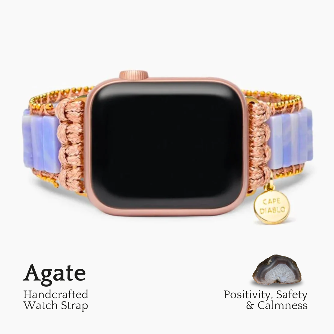 Plum Agate Apple Watch Armband
