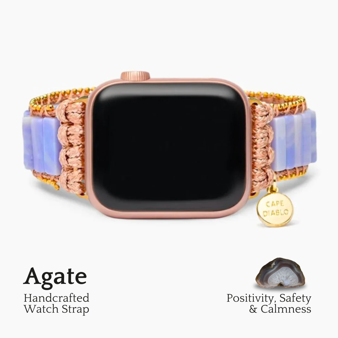 Pflaumenachat Apple Watch Armband