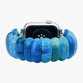 Ocean Essence Agate Stretch Apple Watch Armband