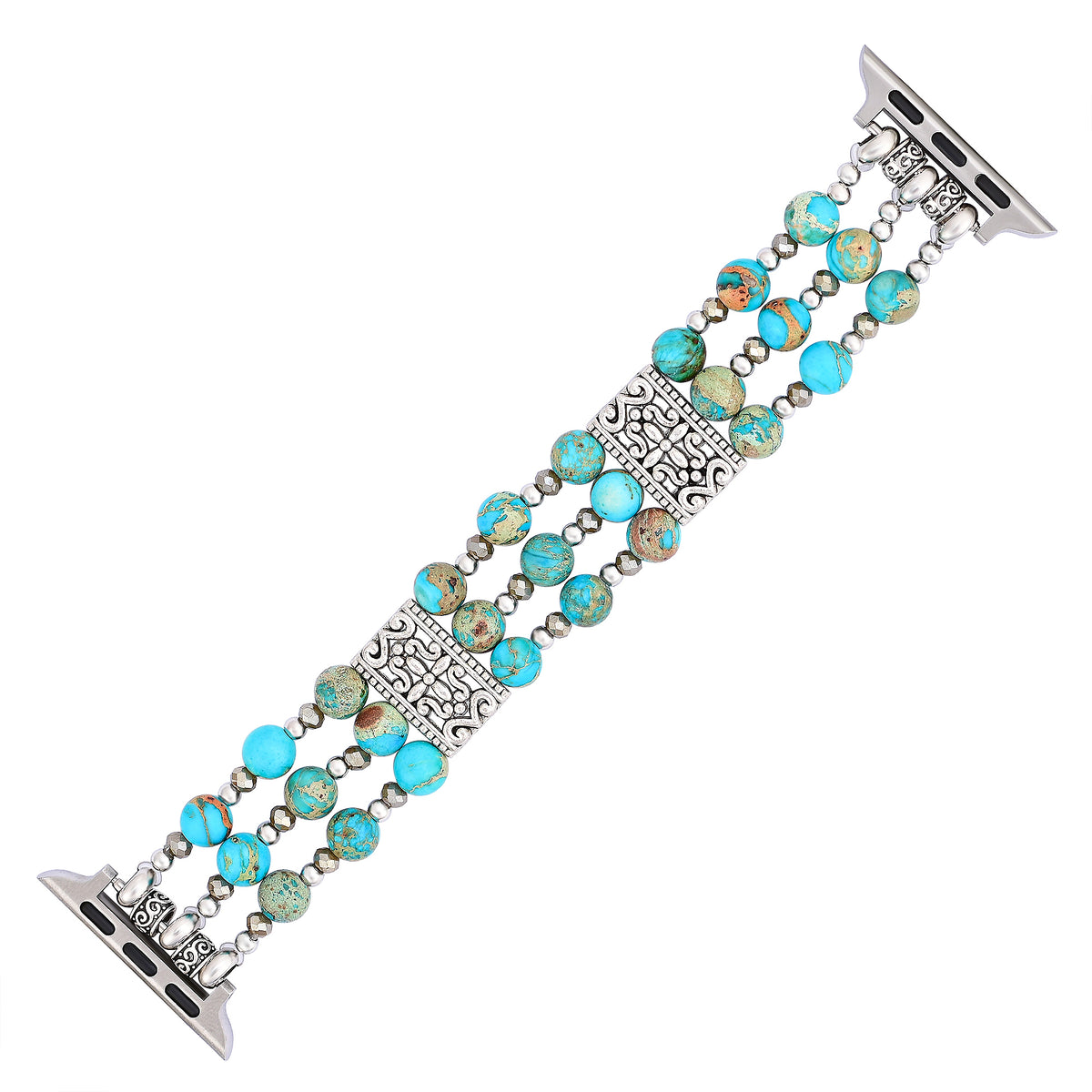 Artisanales Türkis Spirit Stretch Apple Watch Armband