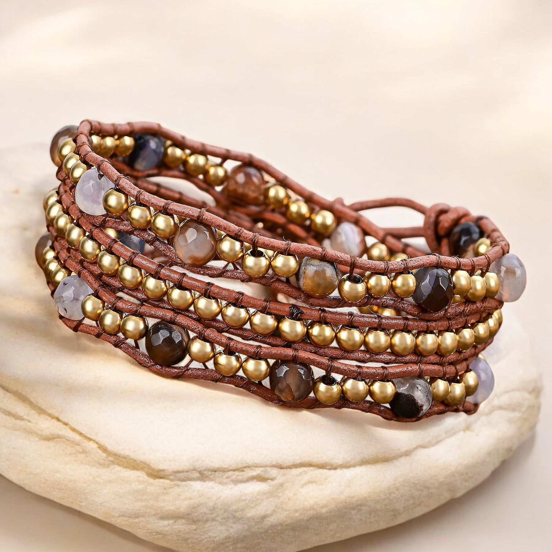 Terra Glow Wickelarmband