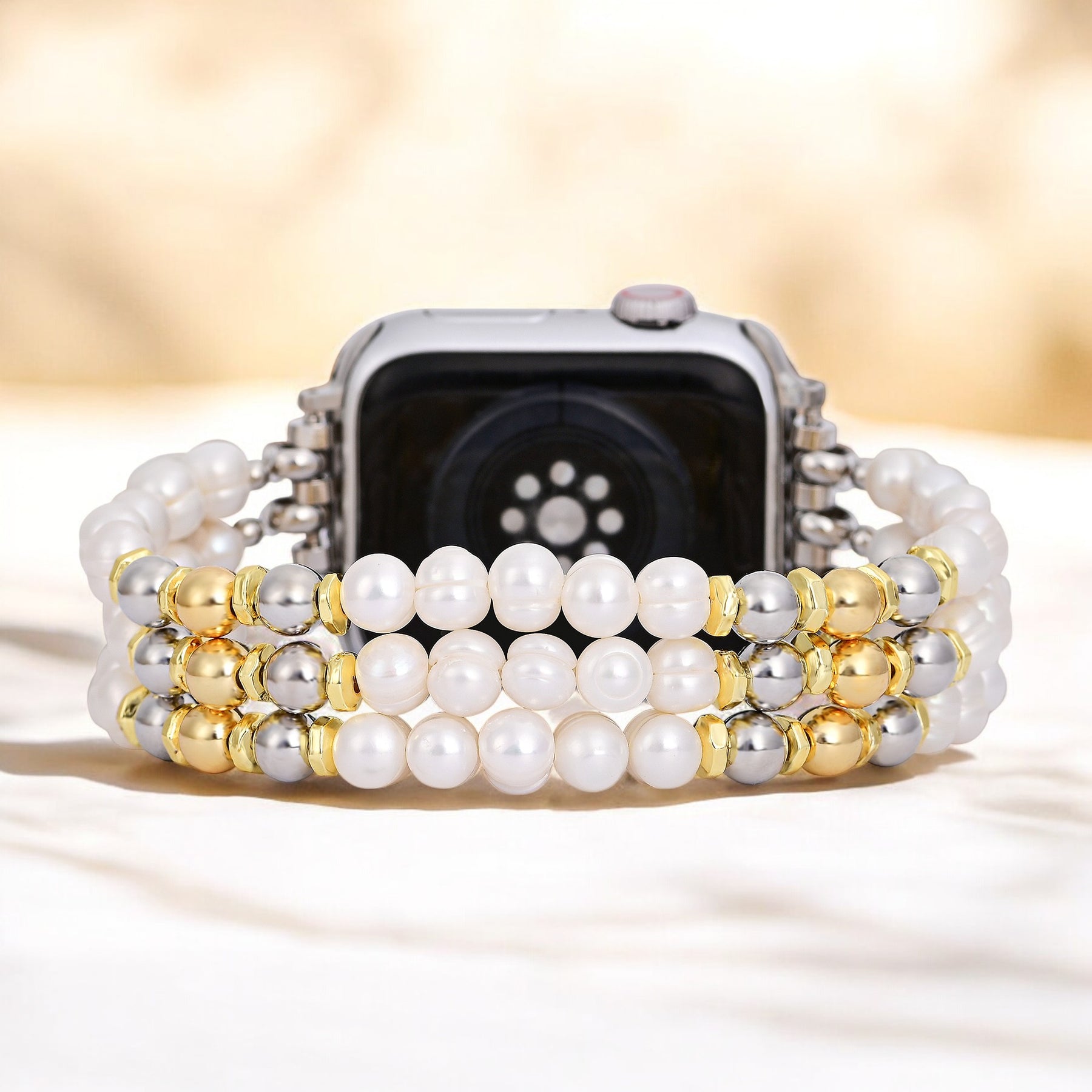 Majestätisches Mondlicht Stretch Apple Watch Armband