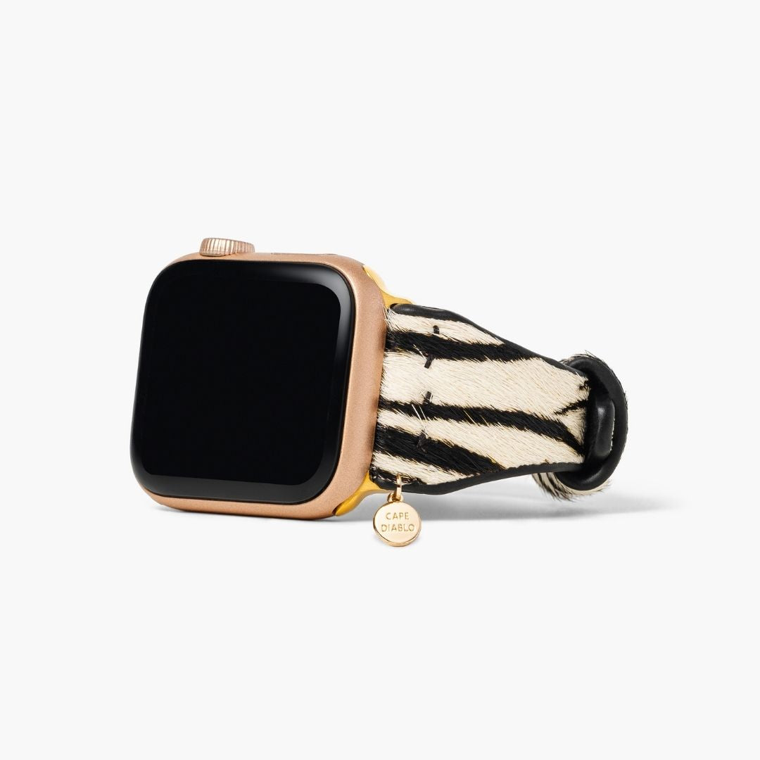 Bracelet Apple Watch en cuir Zebra Luxe