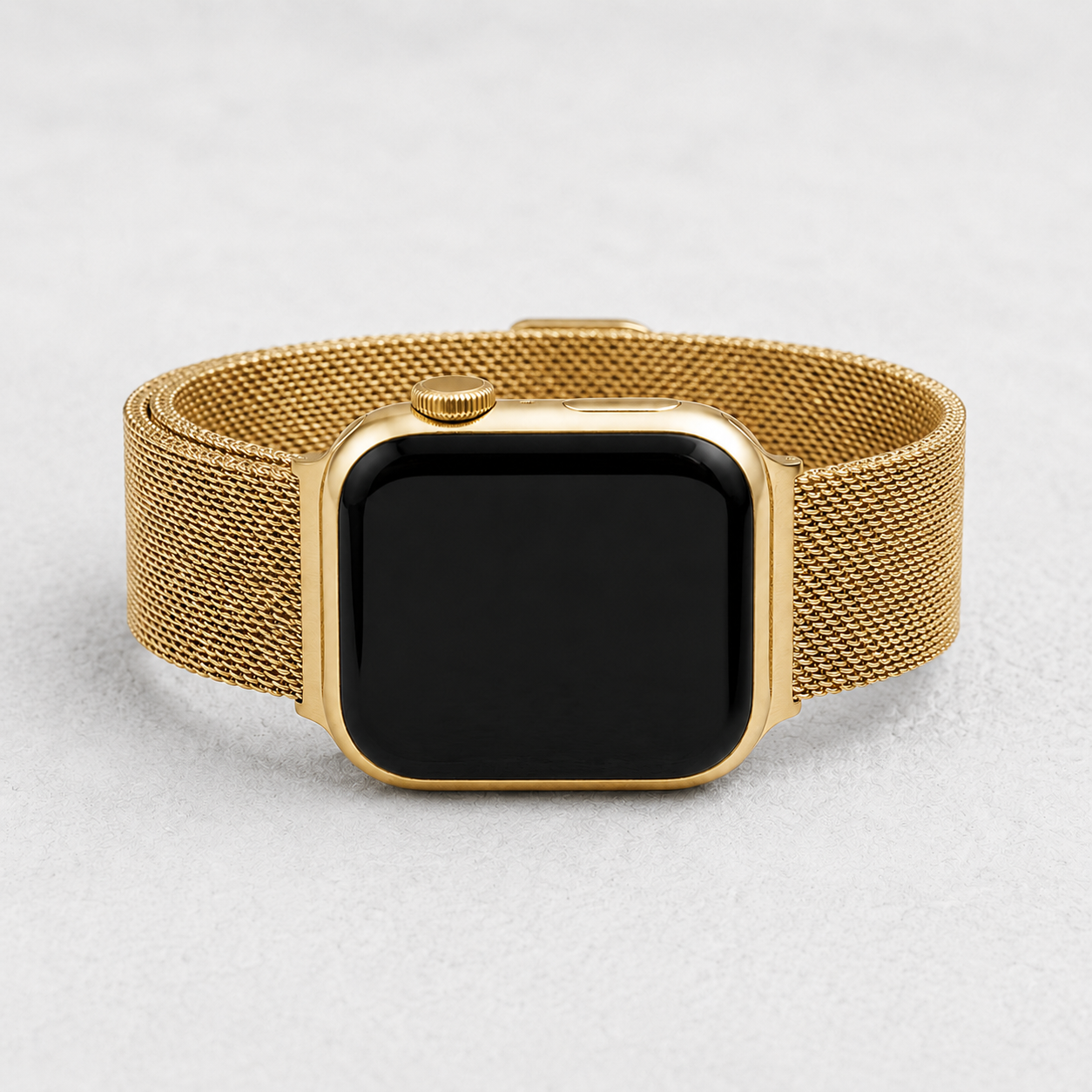 Goldenes Stahl-Luxus-Stretch-Armband für Apple Watch
