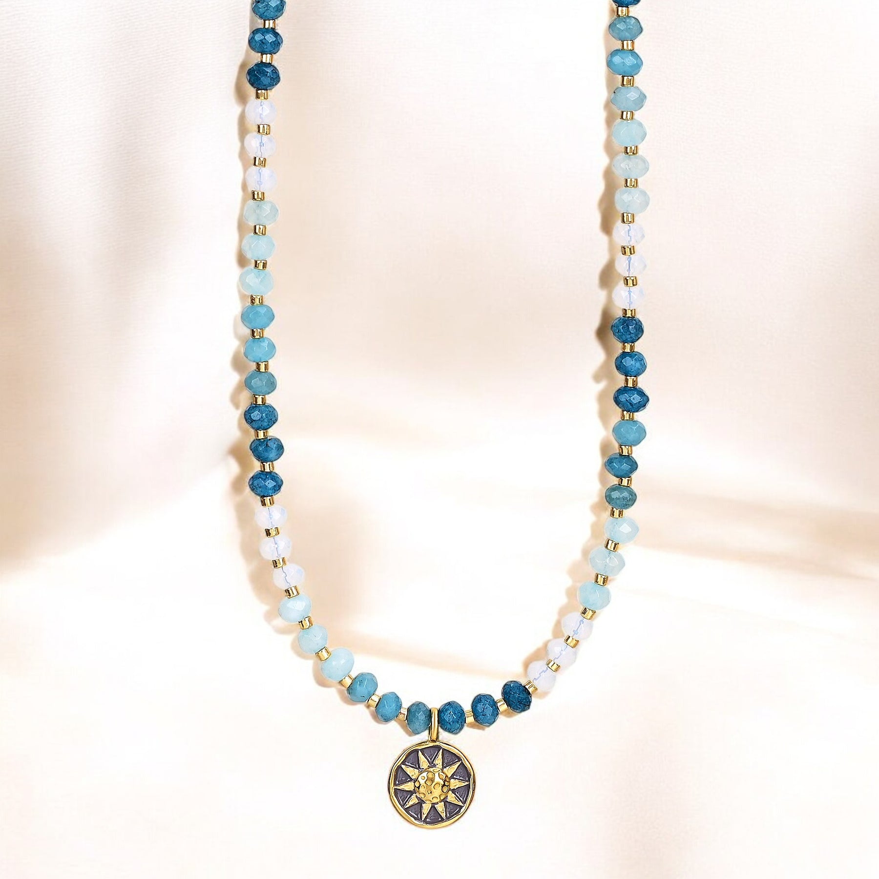 Collier en jade Ocean Glow