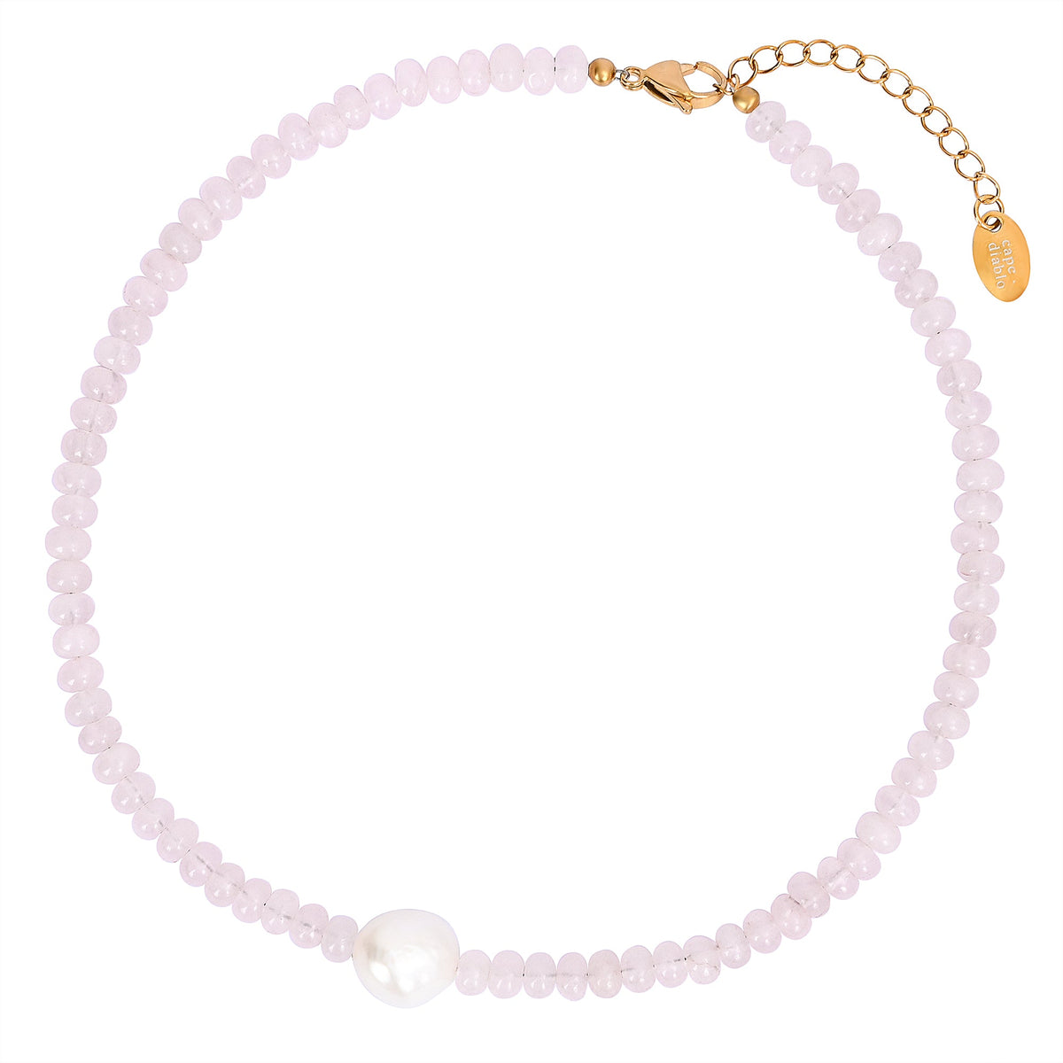 Collier Perle Éclat Rose