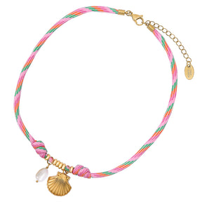 Collier pendentif coquillage de bord de mer