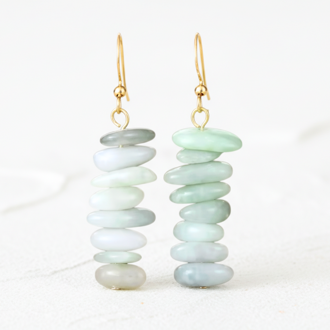 Boucles d'oreilles Aurora Labradorite