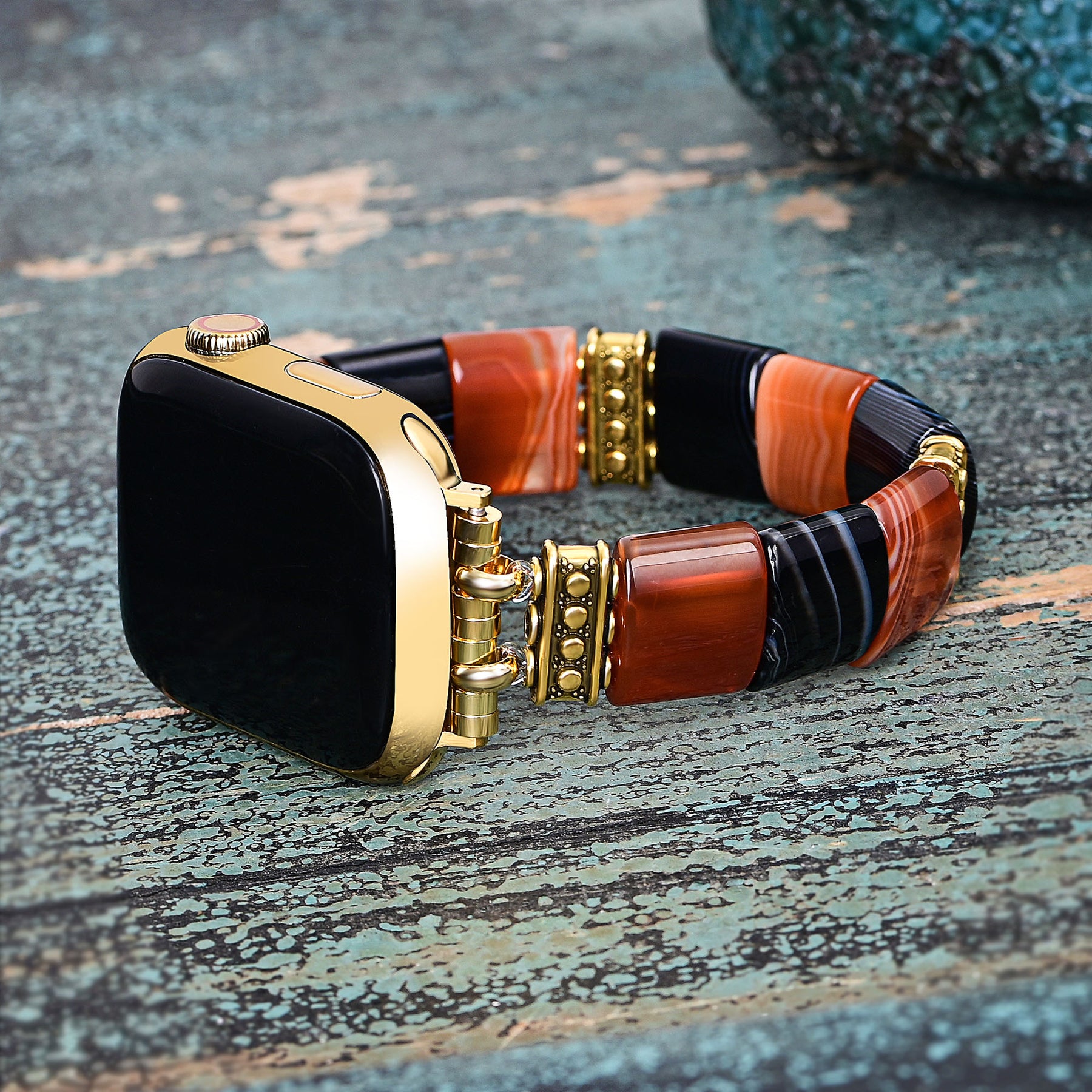 Haunted Stripes Halloween Apple Watch Armband