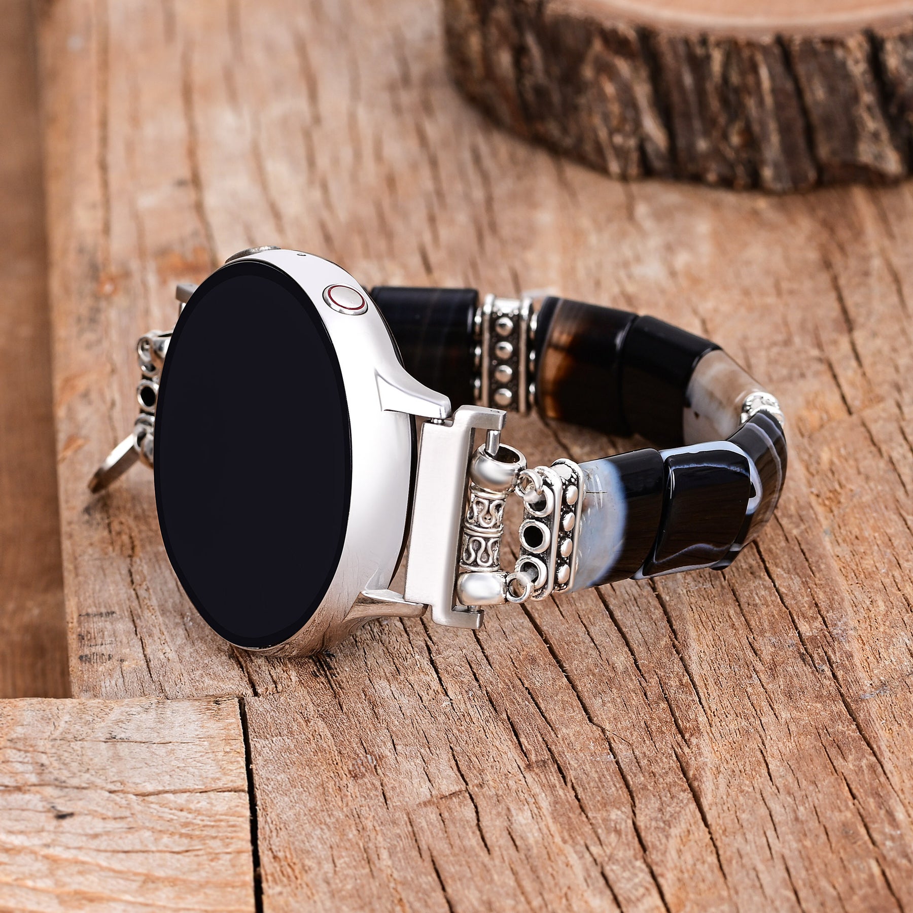 Bohemian Noir Stretch Apple Watch Armband