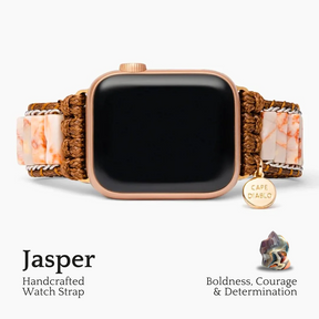 Bracelet Apple Watch en jaspe impérial délicat
