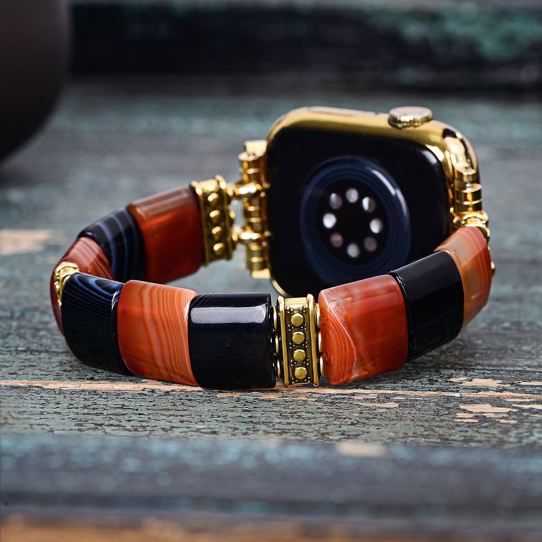 Haunted Stripes Halloween Apple Watch Armband