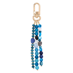 Charm de sac Harmonie en Agate Bleue