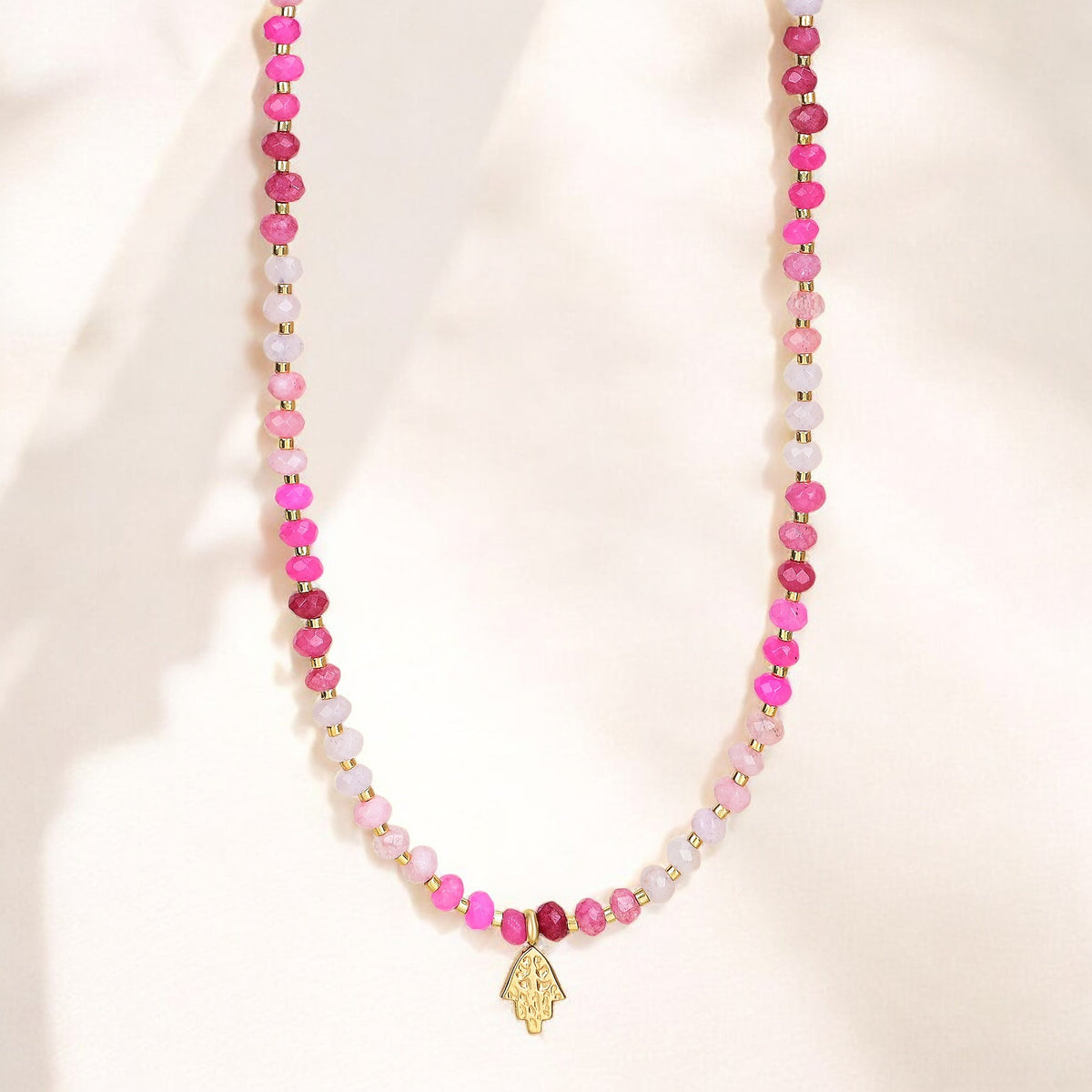 Collier en jade Rose Bliss