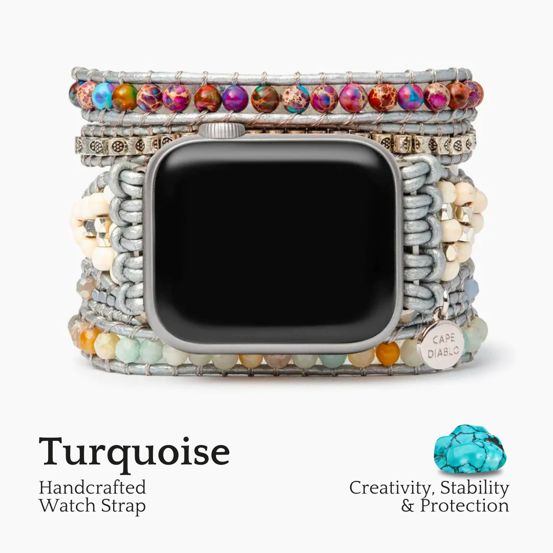 Bracelet Apple Watch Protection en Turquoise de Guérison
