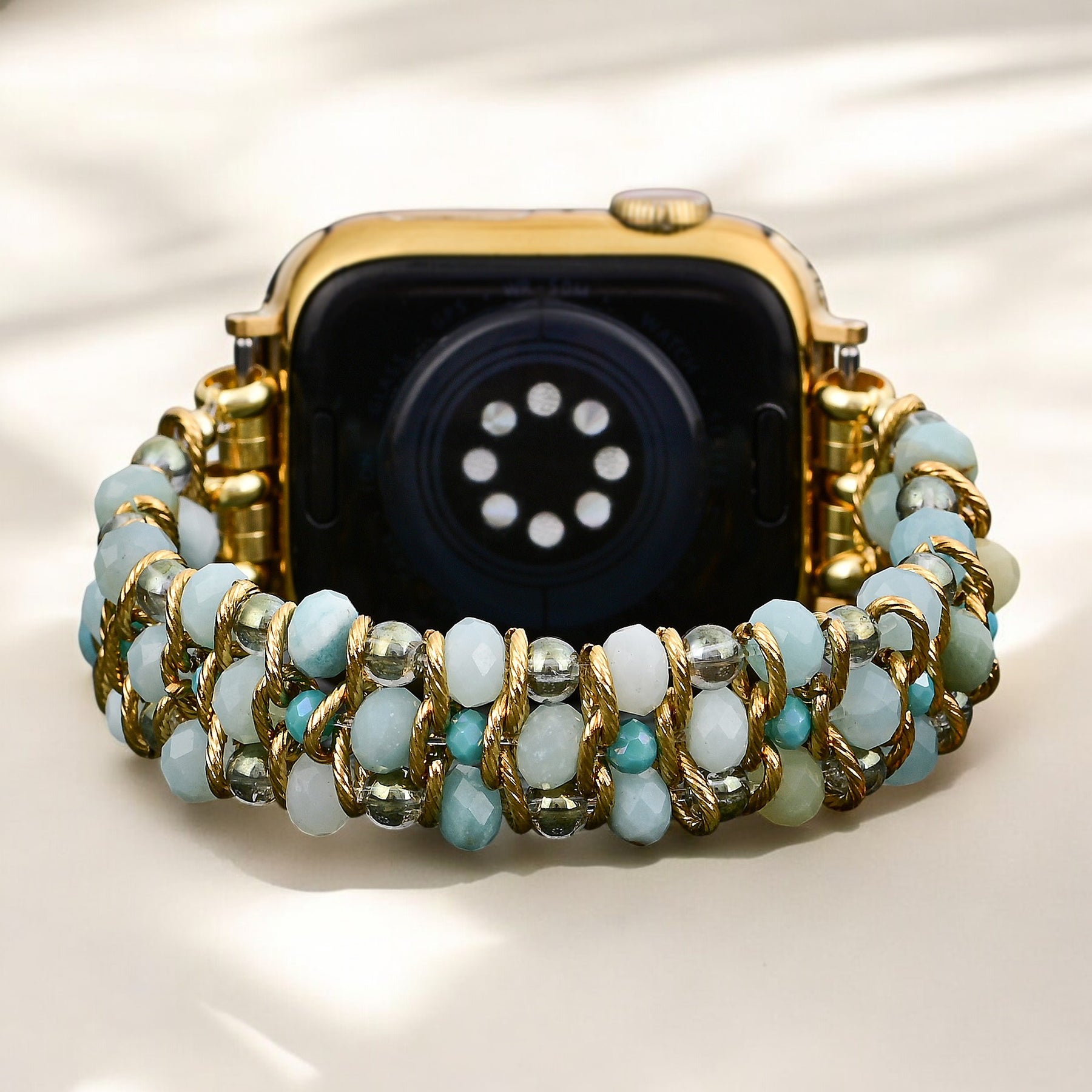 Amazonit Traum Geflochtenes Apple Watch Armband