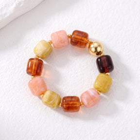 Herbstliches Glut-Mix-Klunkerarmband