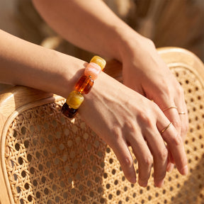 Herbstliches Glut-Mix-Klunkerarmband