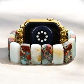 Earth Amazonit Stretch Apple Watch Armband